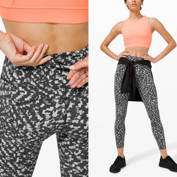 Lululemon Fast & Free Tight II 25" Non-Reflective Nulux
Pace Lace Graphite Grey - Picture 3 of 8